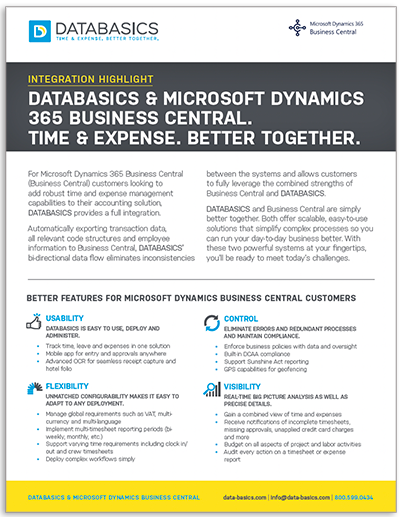 Databasics & Microsoft Dynamics 365: Better Together